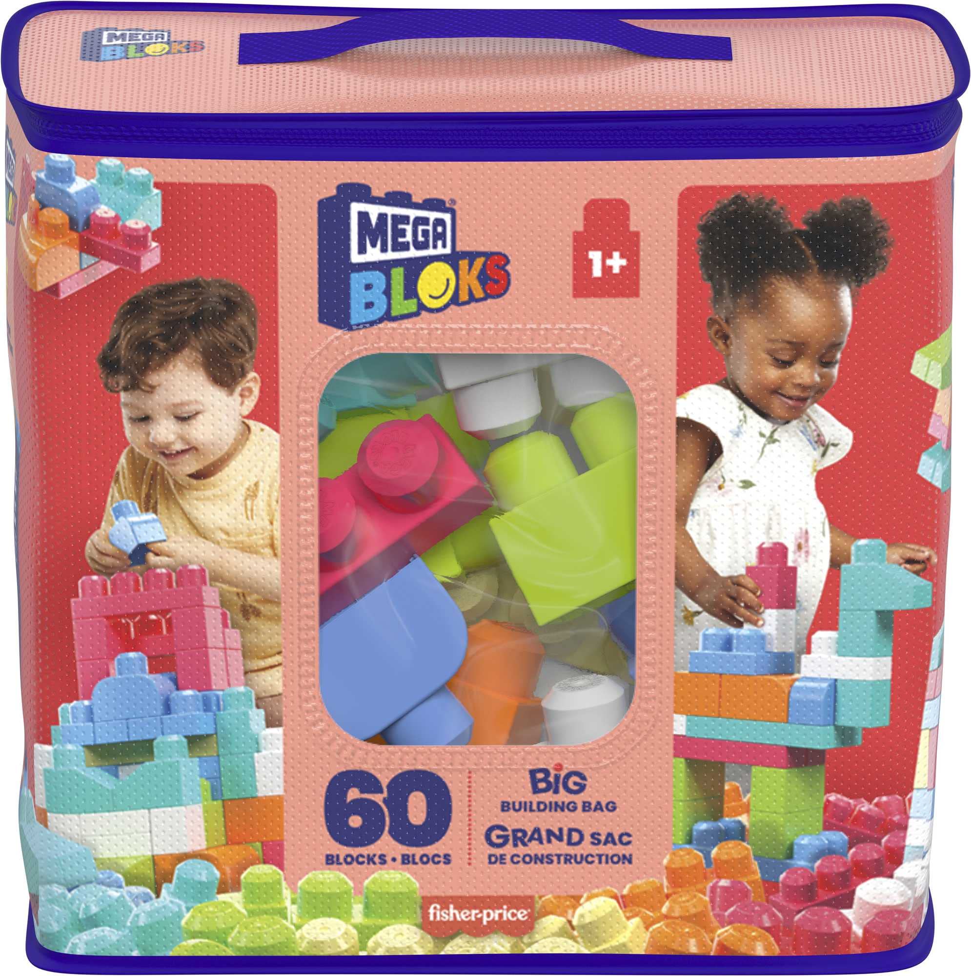 Foto 6 | Bloques De Construcción Mega Bloks First Builders Con 60 Bloques - Venta Internacional.