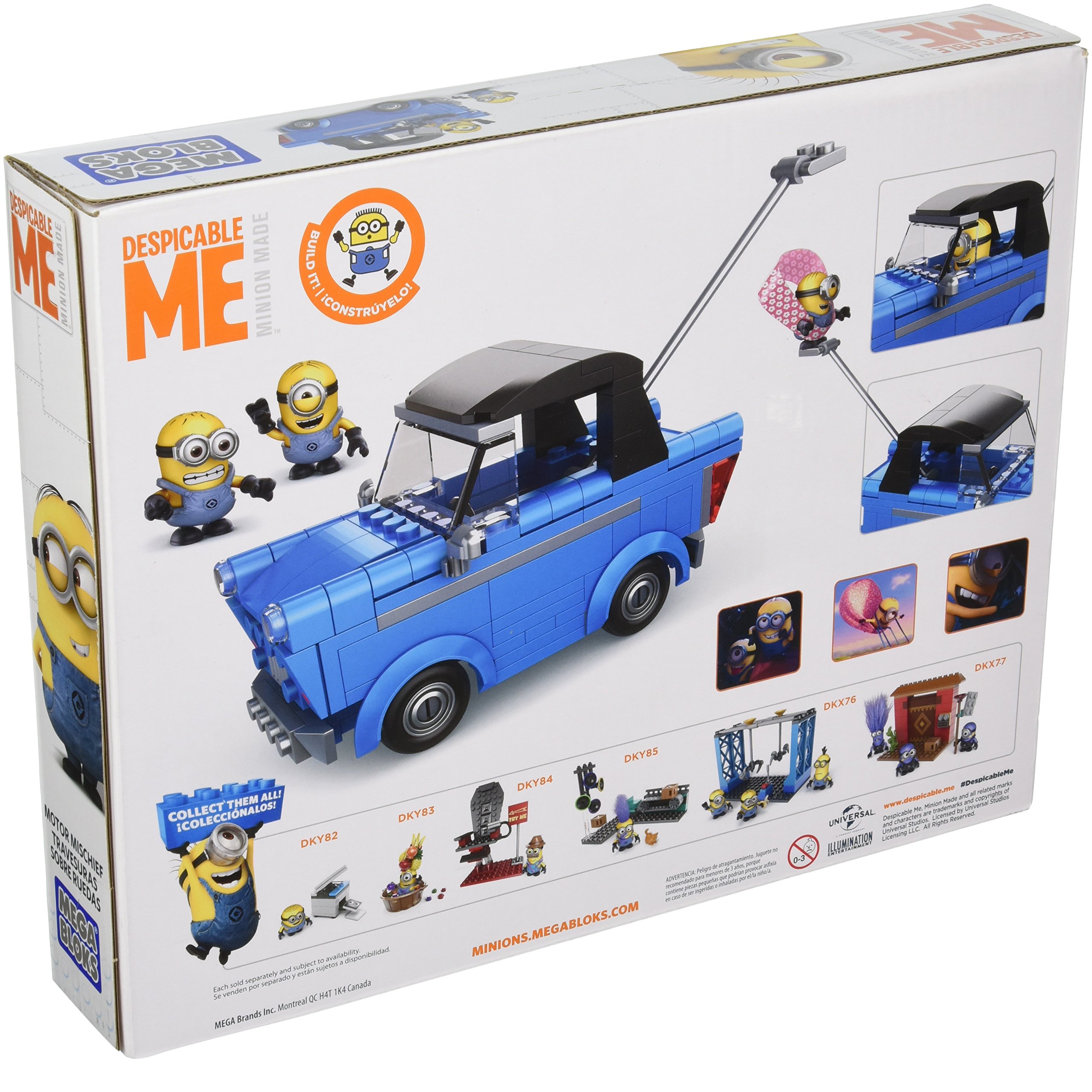 Foto 3 pulgar | Set de Juego Mega Bloks Despicable Me Motor Mischief con Coche y Personajes Intercambiables  - Venta Internacional