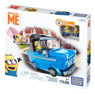 Foto 5 | Set de Juego Mega Bloks Despicable Me Motor Mischief con Coche y Personajes Intercambiables - Venta Internacional