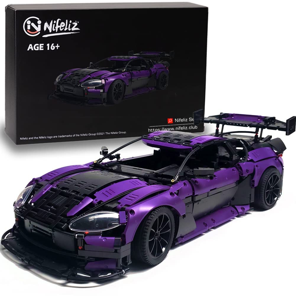 Foto 2 pulgar | Building Blocks Nifeliz Super Sports Car Gt4 Moc A Escala 1:8 - Venta Internacional.