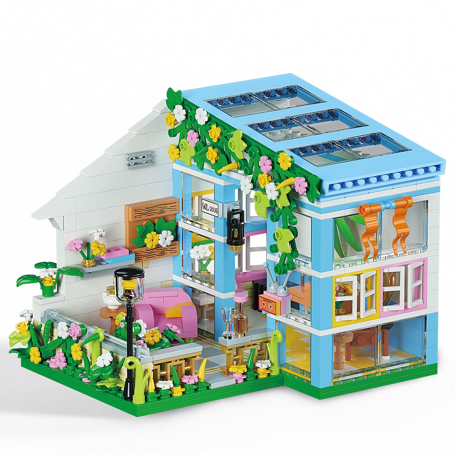Set De Bloques De Construcción Pinkbee Friends Flowers House Con Greenhou - Venta Internacional.