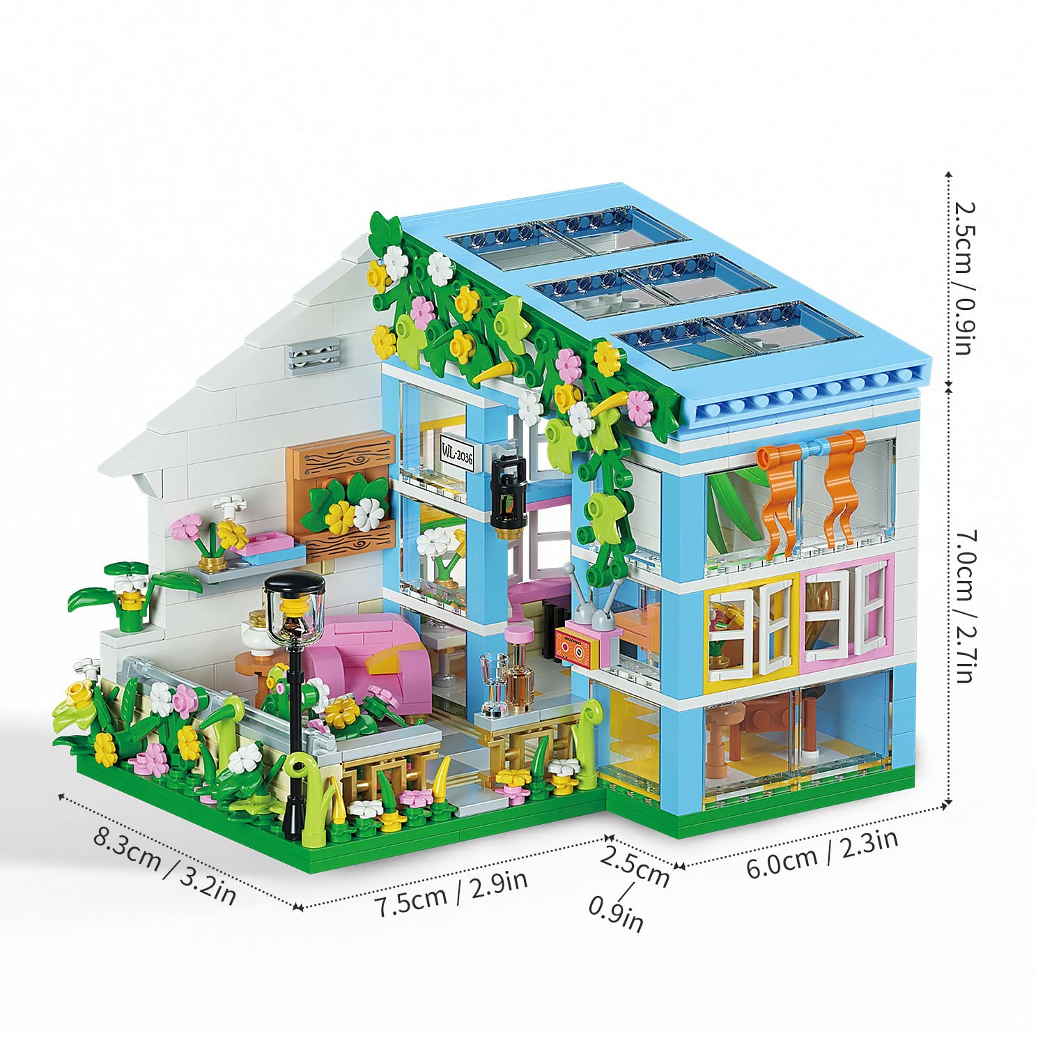 Foto 5 | Set De Bloques De Construcción Pinkbee Friends Flowers House Con Greenhou - Venta Internacional.