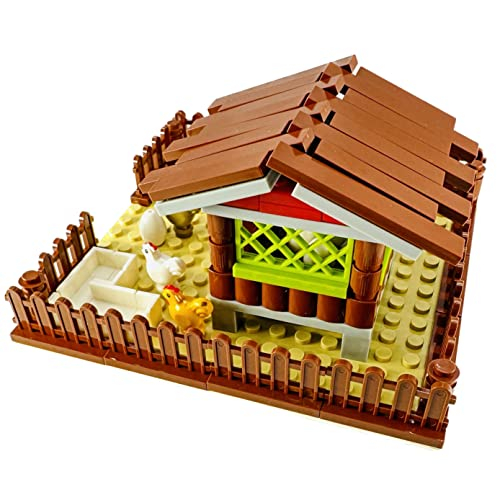 Building Block Toy General Jim's Chicken Coop Hen House, 122 Peniques - Venta Internacional.