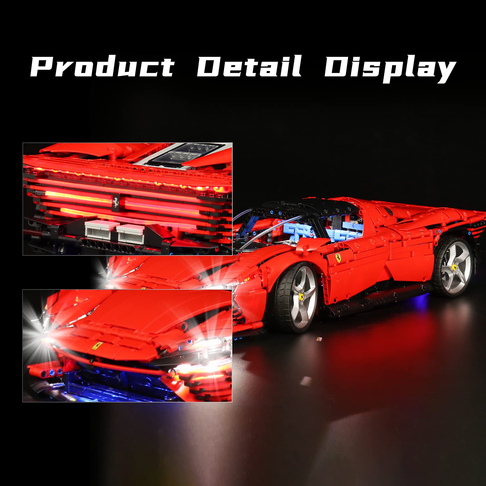 Foto 5 | Kit De Luces Led Bourvill Para Lego Technic Ferrari Daytona Sp3 - Venta Internacional.