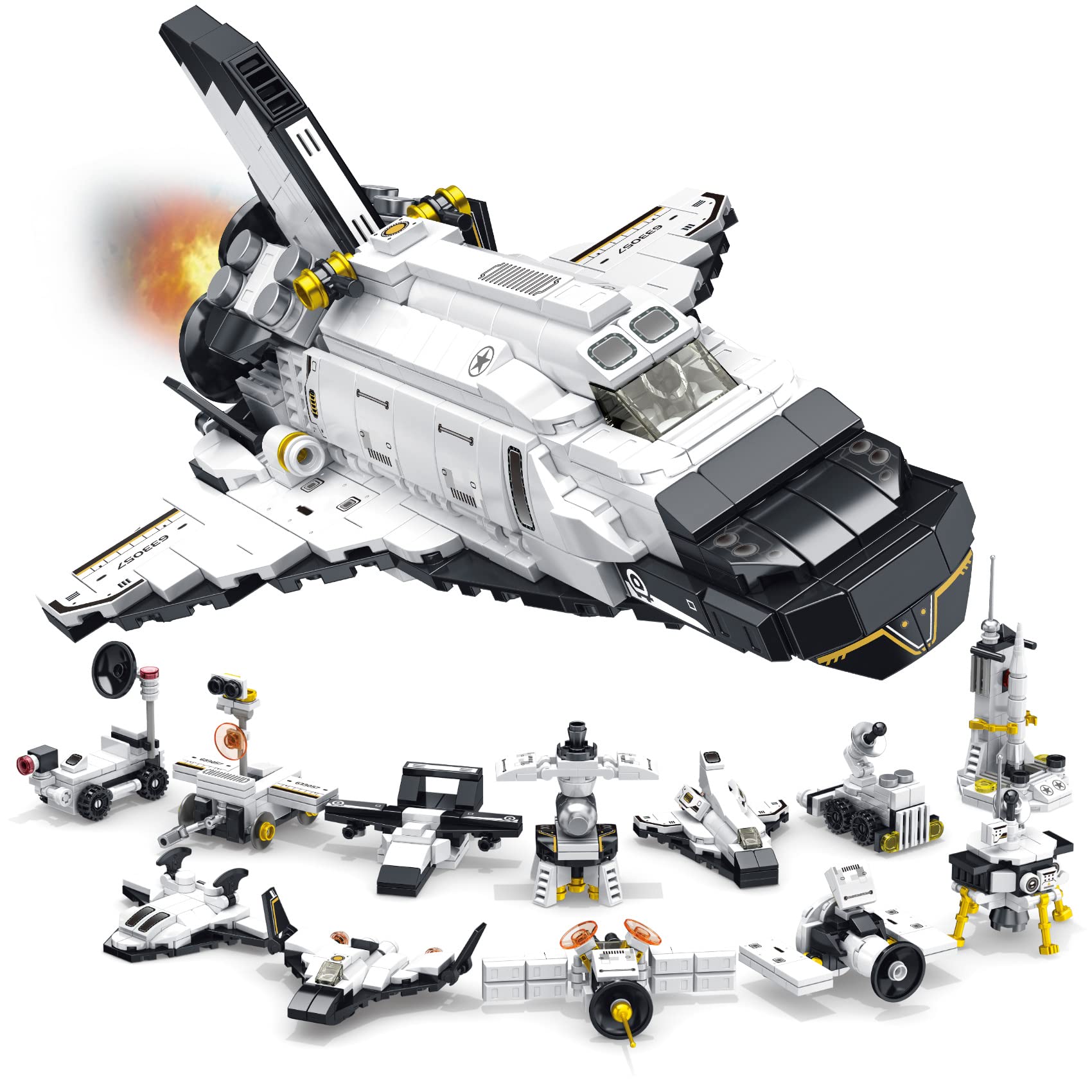 Juguete De Construcción Prepop Space Shuttle 25 En 1 Para Niños Mayores De 8 Años - Venta Internacional.