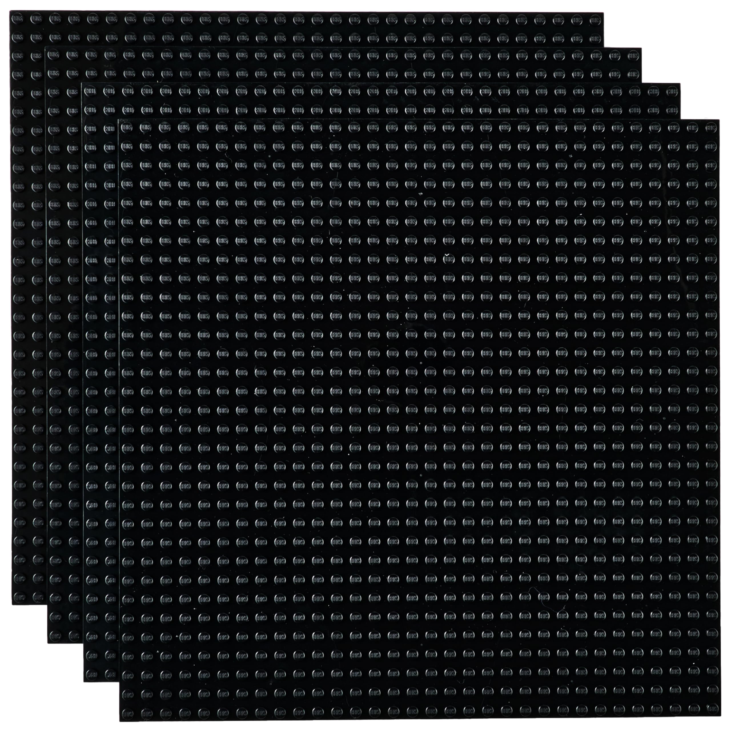 Foto 2 pulgar | Placas Base Apilables Clásicas De 25 X 25 Cm, Paquete De 4, Compatibles En Negro - Venta Internacional.