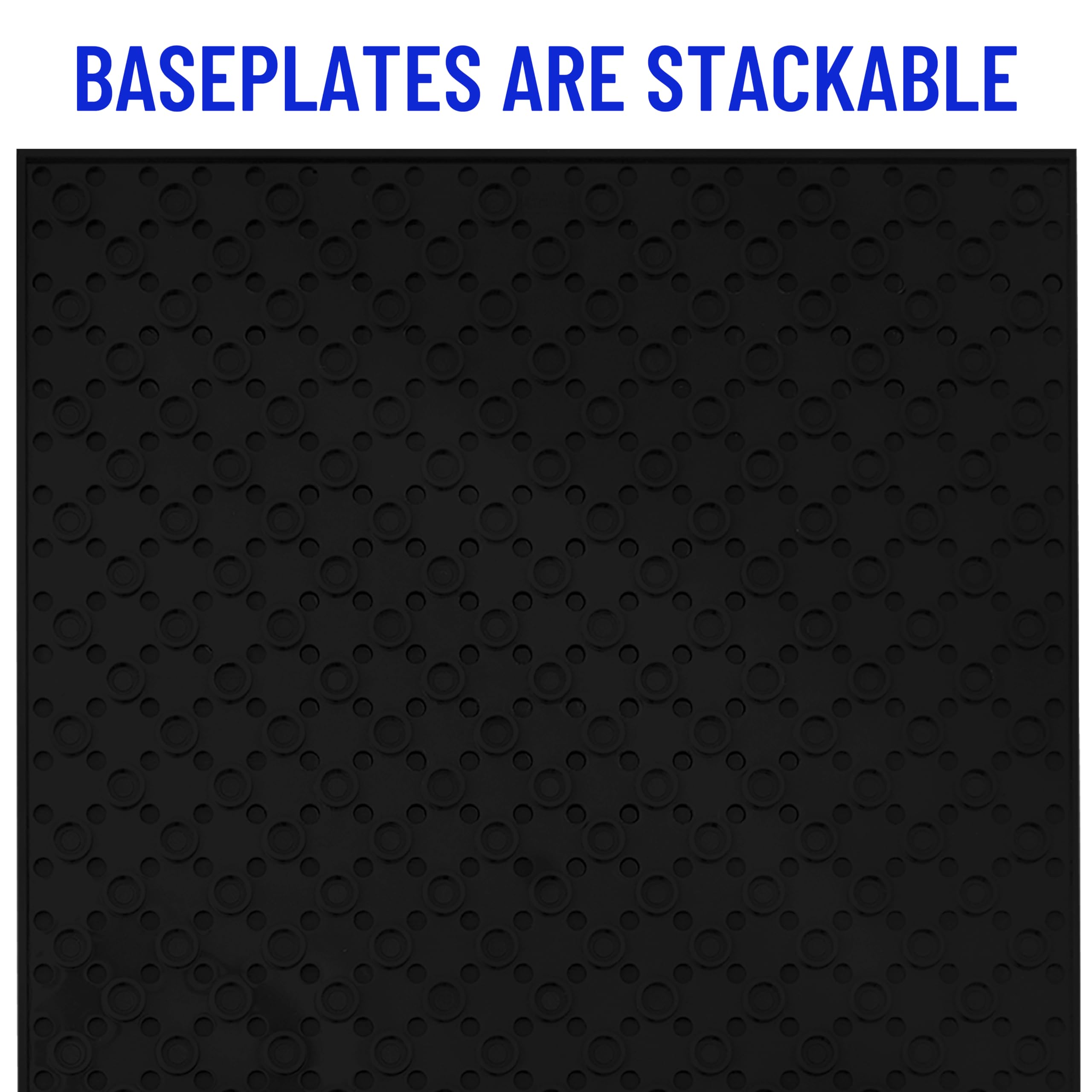 Foto 4 pulgar | Placas Base Apilables Clásicas De 25 X 25 Cm, Paquete De 4, Compatibles En Negro - Venta Internacional.