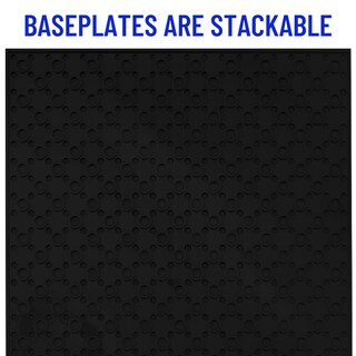 Foto 3 | Placas Base Apilables Clásicas De 25 X 25 Cm, Paquete De 4, Compatibles En Negro - Venta Internacional.