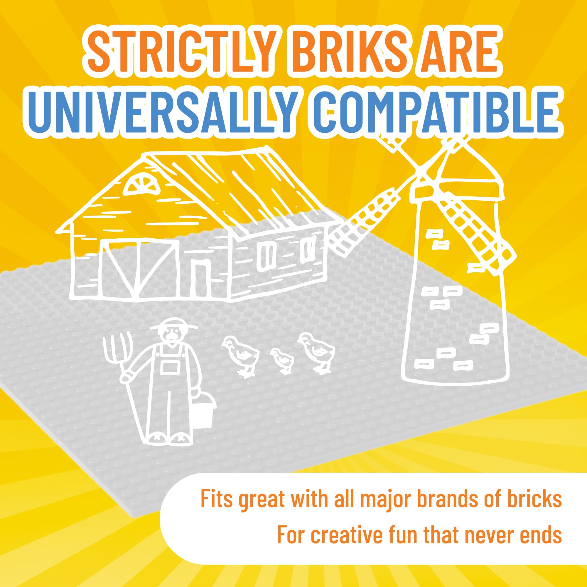 Foto 4 | Placas Base De Ladrillo Strictly Briks Classic, Apilables, D - Venta Internacional.