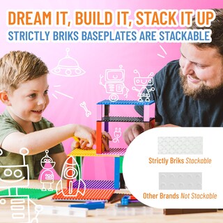 Foto 5 | Placas Base De Ladrillo Strictly Briks Classic, Apilables, D - Venta Internacional.