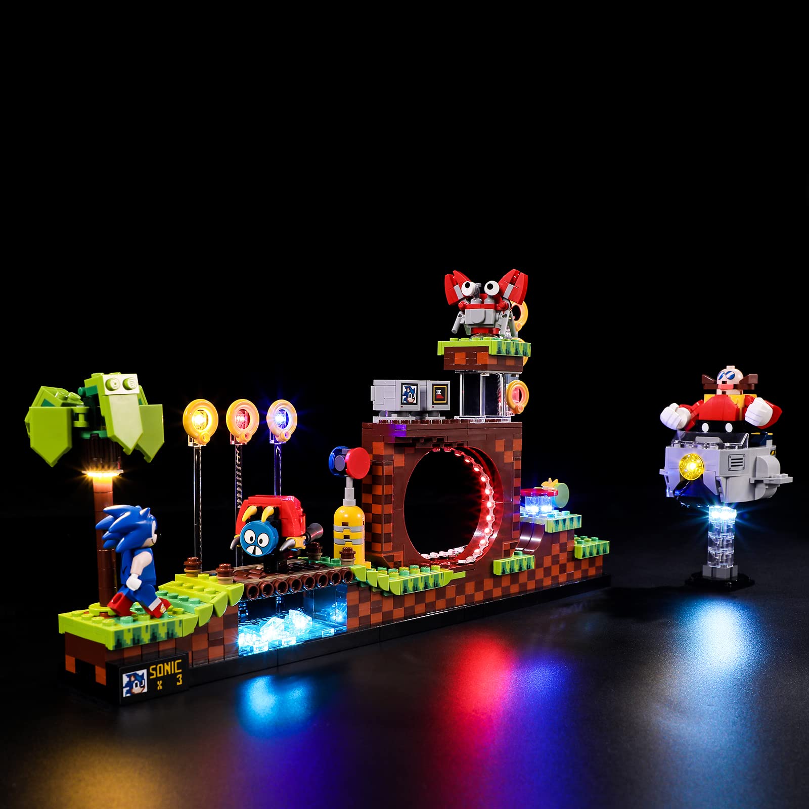 Foto 4 pulgar | Kit De Luces Para Lego Sonic The Hedgehog Green Hill Zone 21331 - Venta Internacional.