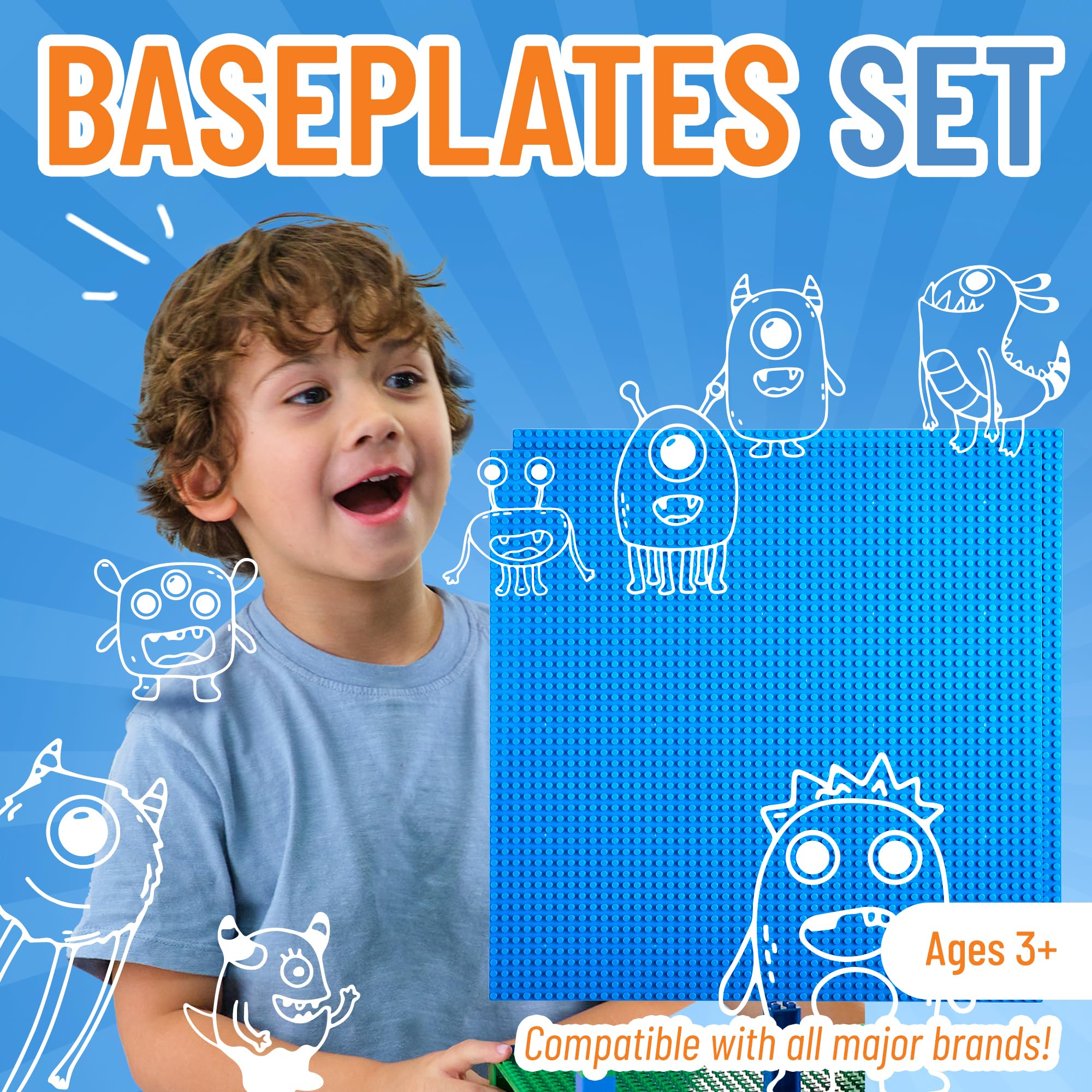 Foto 3 pulgar | Placas Base Strictly Briks Classic 100% Compatibles X2 Azules - Venta Internacional.
