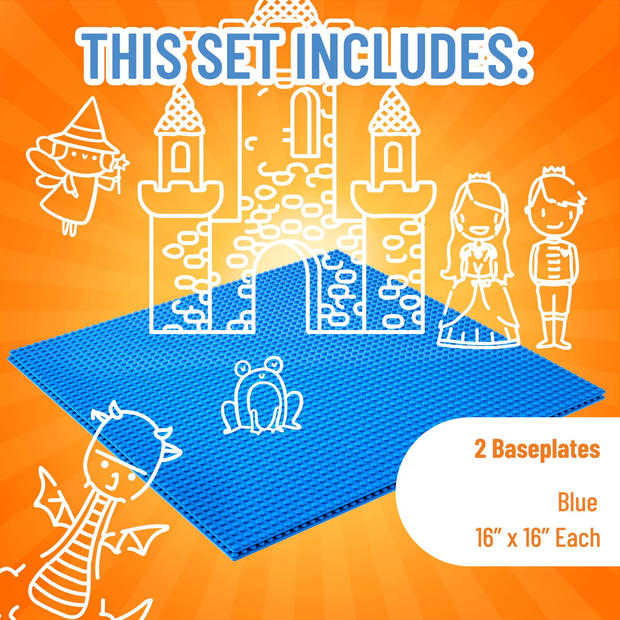 Foto 4 pulgar | Placas Base Strictly Briks Classic 100% Compatibles X2 Azules - Venta Internacional.