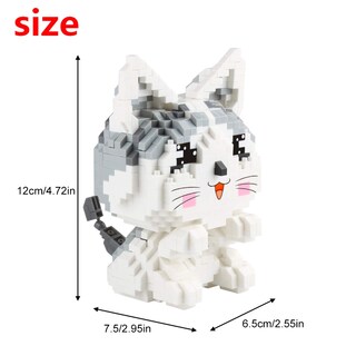 Foto 2 | Microjuguete Para Mascotas Building Blocks Larcele Cat Con 1022 Bloques - Venta Internacional.