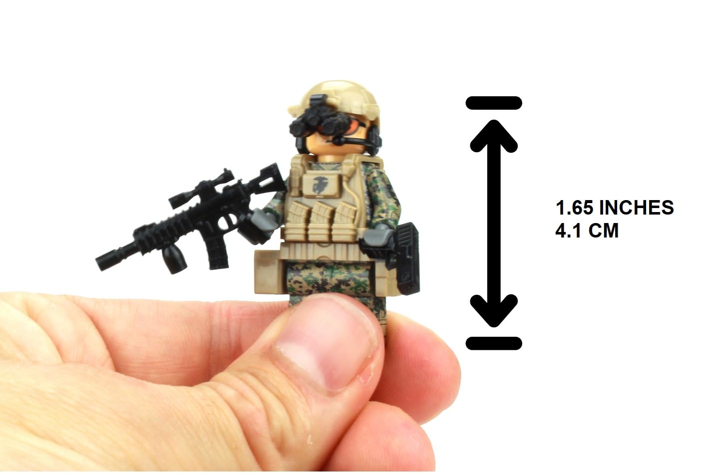 Foto 4 pulgar | Minifigura Battle Brick Marine Force Recon Woodland Camo - Venta Internacional.