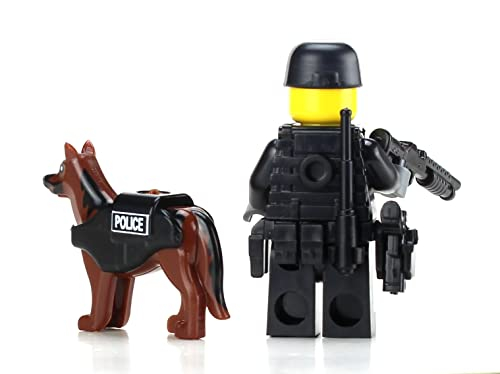 Foto 5 pulgar | Battle Brick Police K9 Oficial De Asalto Táctico Minifigura Personalizada Coleccionable - Venta Internacional.