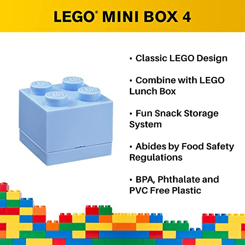 Foto 3 pulgar | Snack Box Room Copenhagen Lego Mini Brick 4, Color Azul Claro - Venta Internacional.