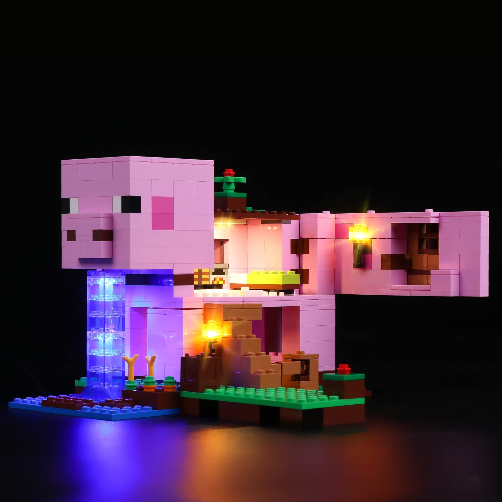 Foto 2 pulgar | Kit De Luces Led Rorliny Para Lego Minecraft The Pig House 21170 - Venta Internacional.