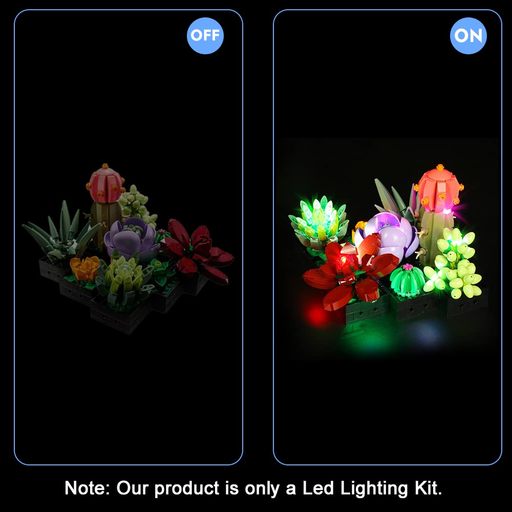 Foto 4 pulgar | Kit De Luces Led Vonado Para Lego Botanical Collection Succulent - Venta Internacional.