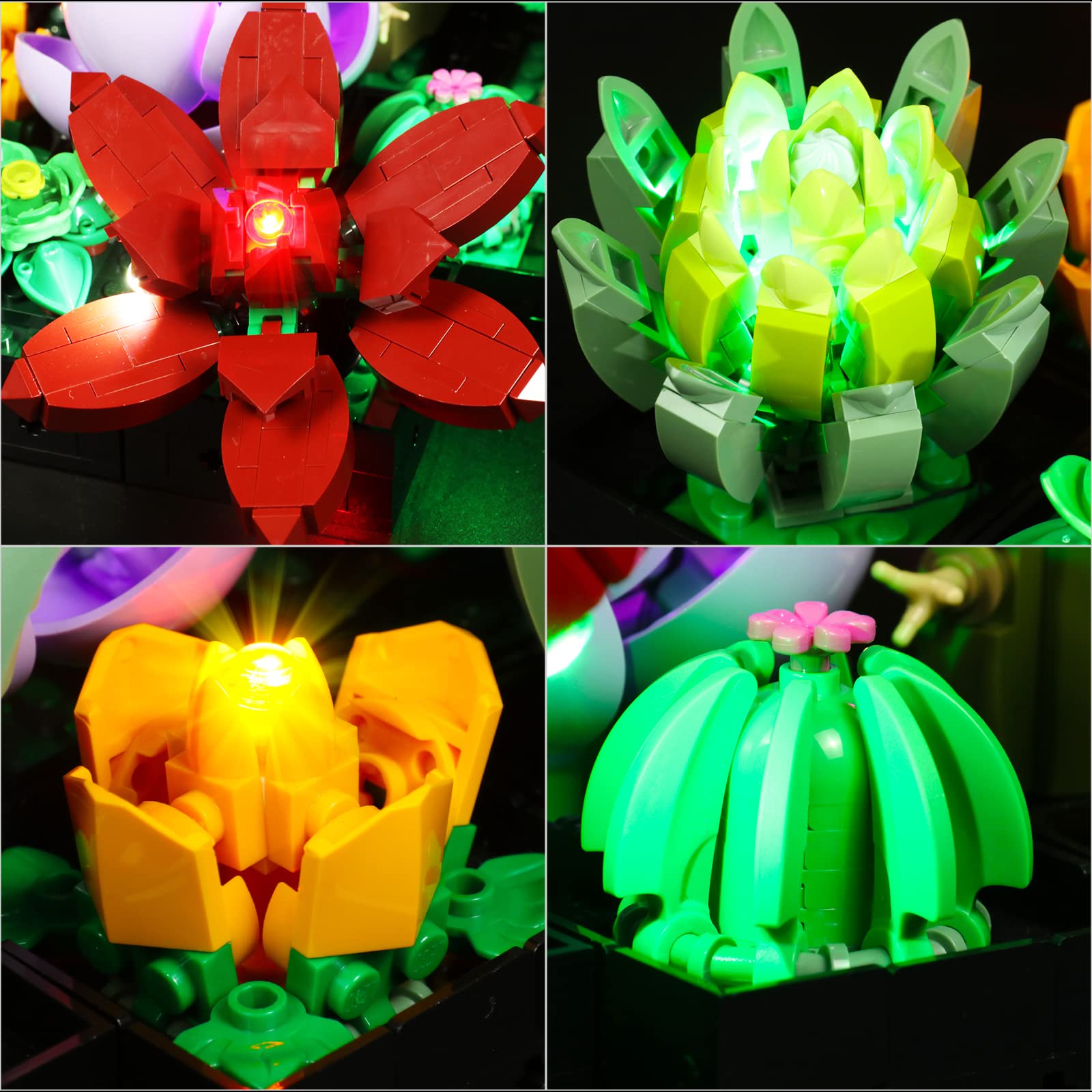 Foto 5 pulgar | Kit De Luces Led Vonado Para Lego Botanical Collection Succulent - Venta Internacional.