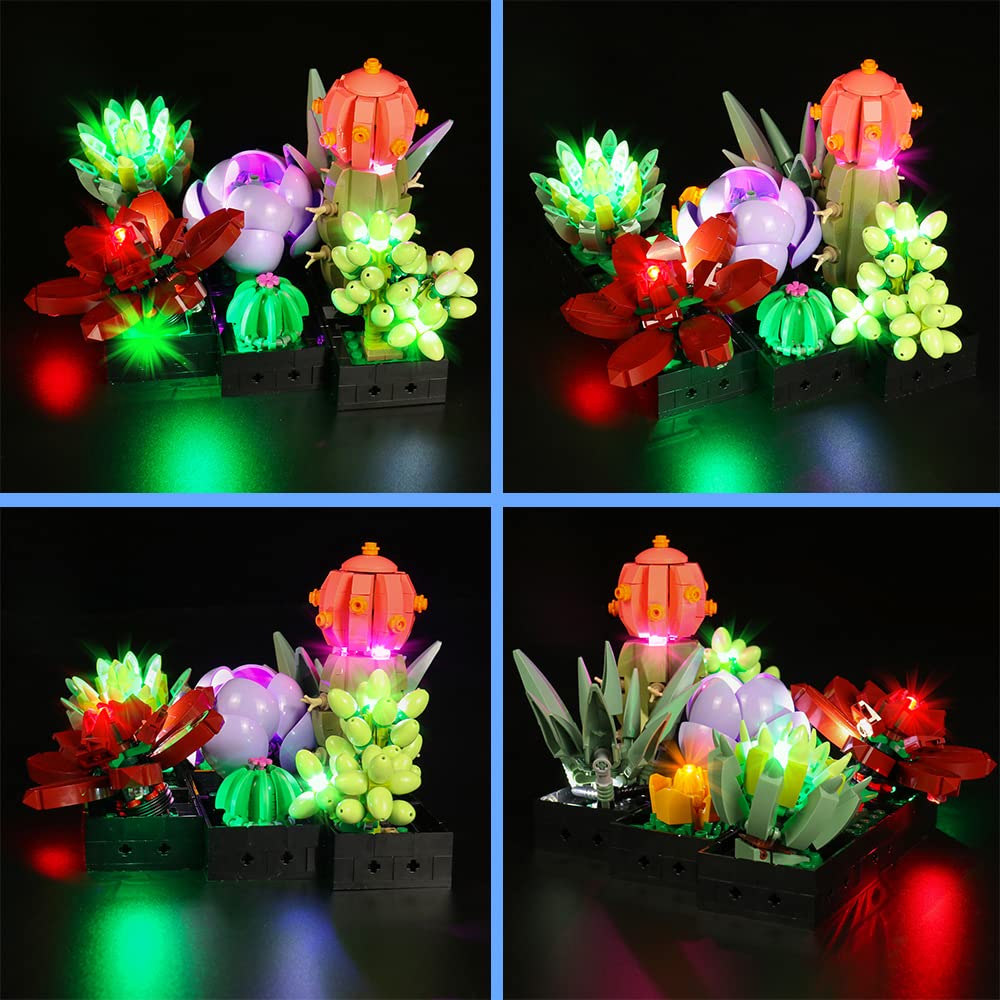 Foto 7 pulgar | Kit De Luces Led Vonado Para Lego Botanical Collection Succulent - Venta Internacional.