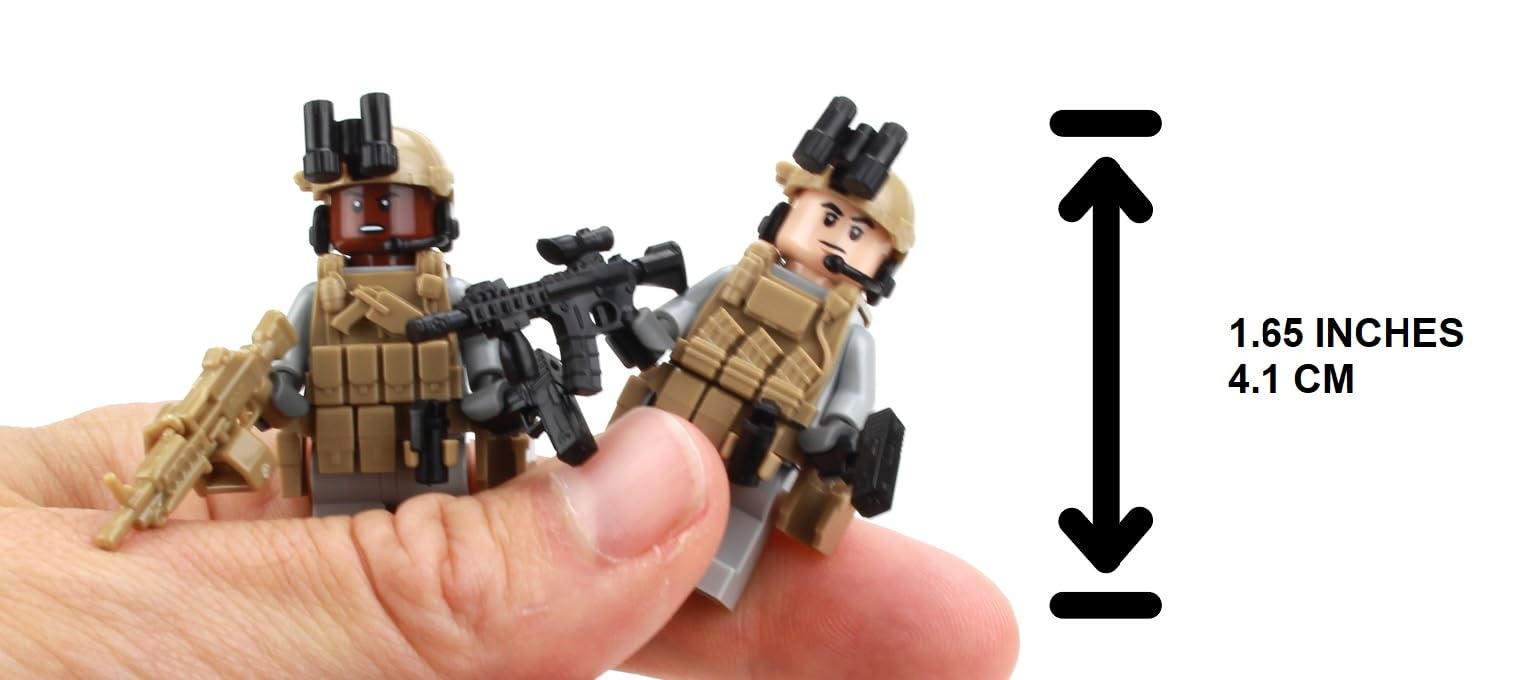 Foto 4 pulgar | Minifigura Personalizada Battle Brick Us Army Rangers Con Tactical G - Venta Internacional.