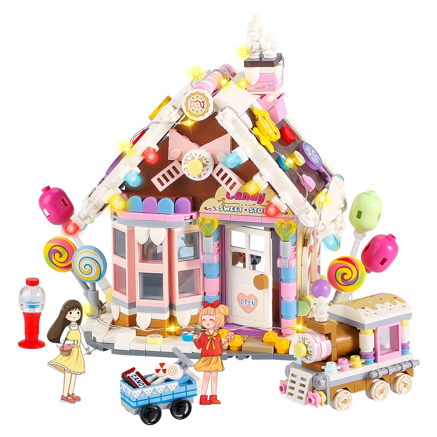Foto 2 pulgar | Gingerbread House Pinkbee Christmas 2022 Con Tienda De Caramelos - Venta Internacional.