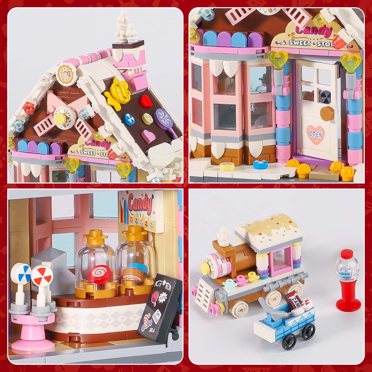 Foto 4 | Gingerbread House Pinkbee Christmas 2022 Con Tienda De Caramelos - Venta Internacional.