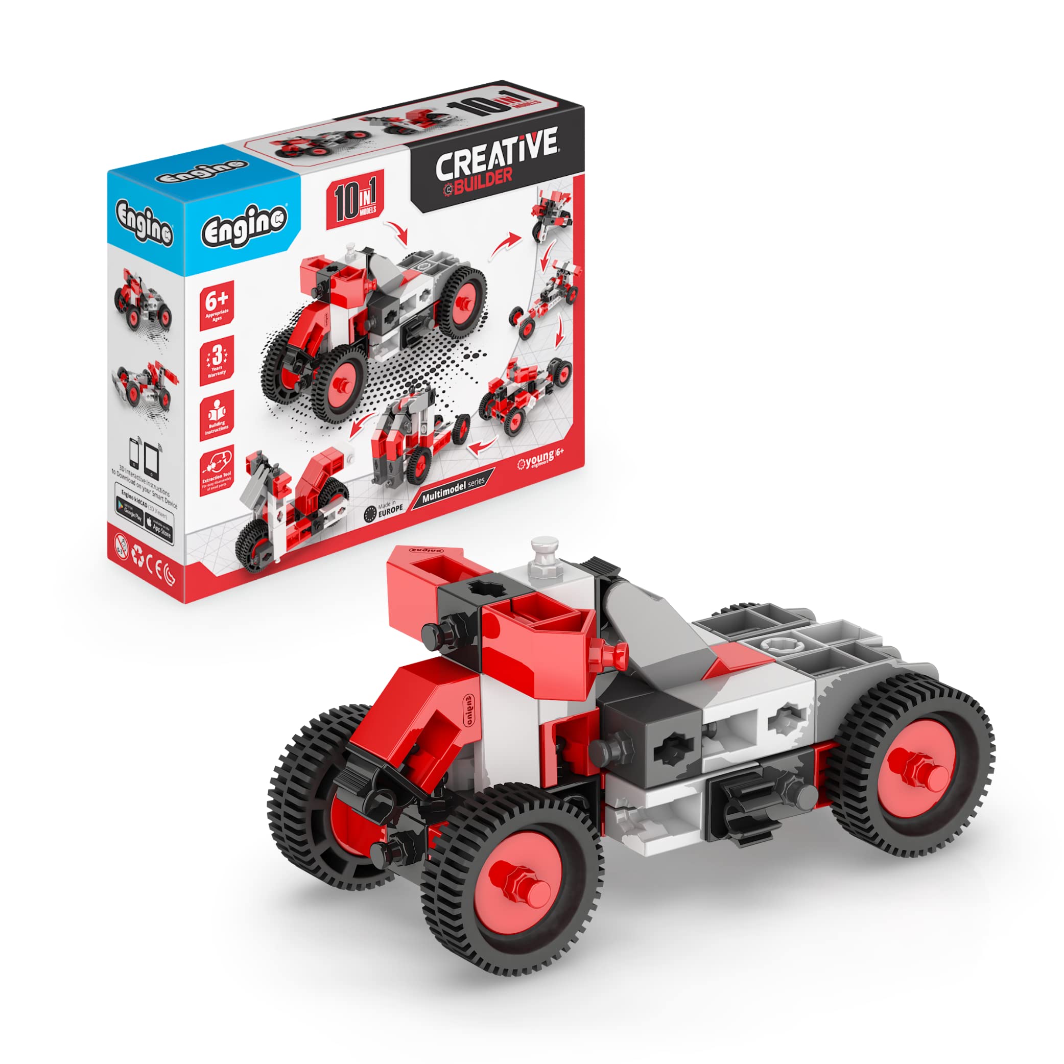 Set Multimodelo Creative Builder Stem 10 De Toy Engino, Más De 6 Años - Venta Internacional.