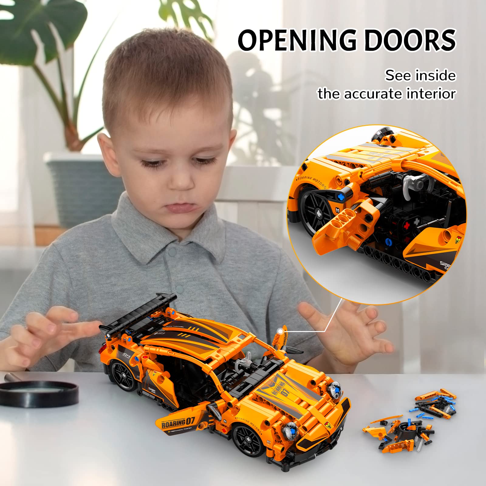 Foto 5 pulgar | Juguete De Construcción Stem Para Automóviles, Regalo Para Niños De 6 A 12 Años | Aberlls - Venta Internacional.