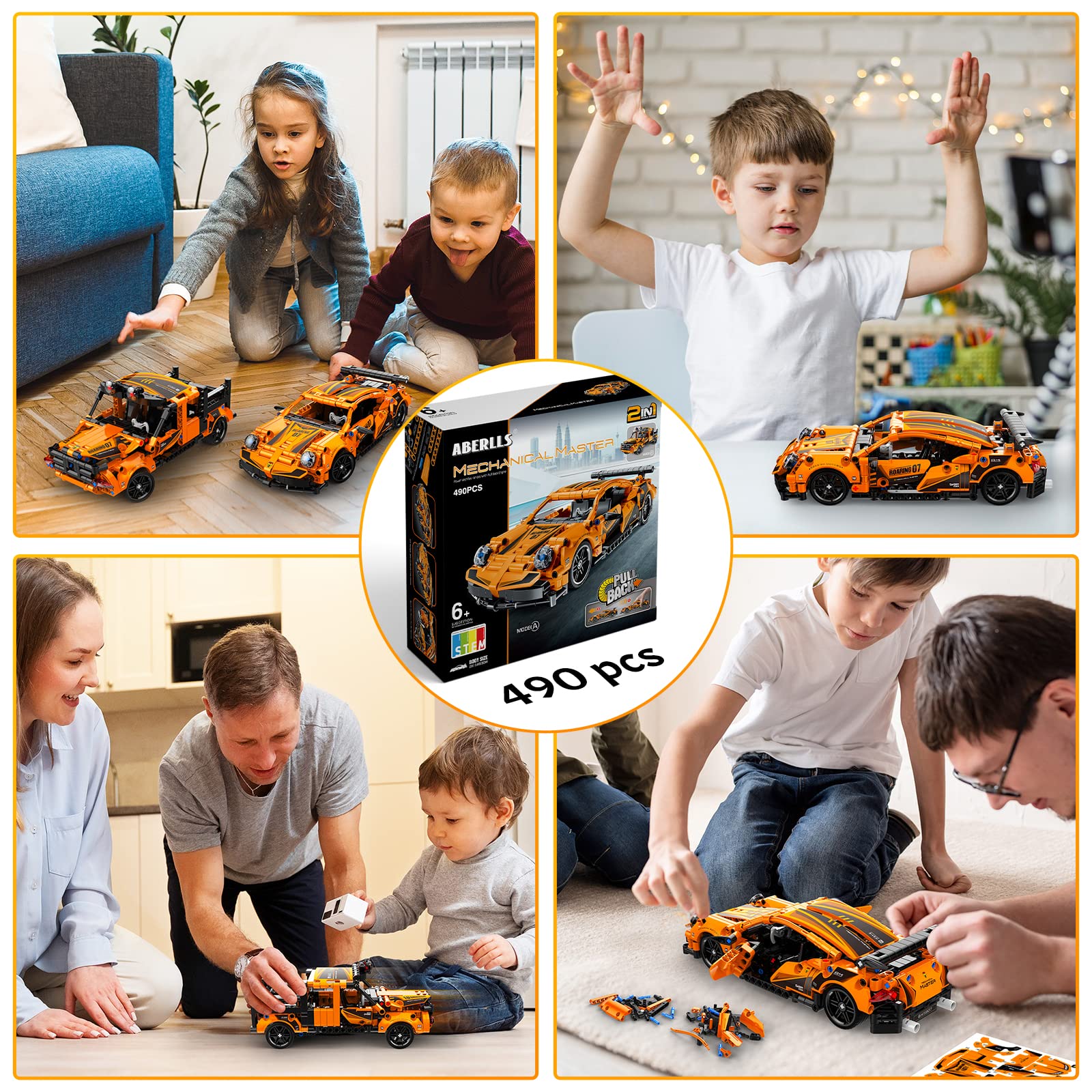 Foto 6 pulgar | Juguete De Construcción Stem Para Automóviles, Regalo Para Niños De 6 A 12 Años | Aberlls - Venta Internacional.