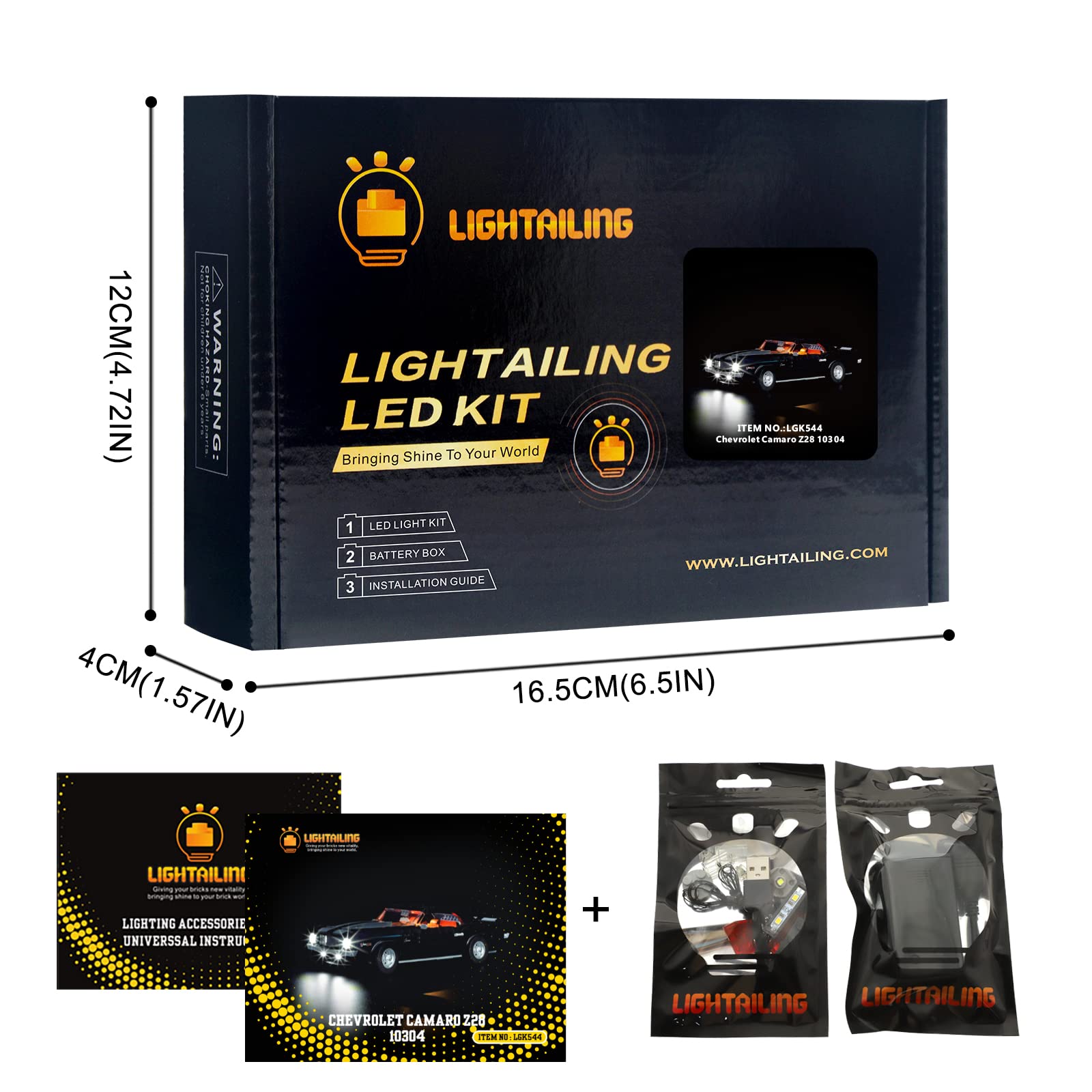 Foto 6 | Kit De Iluminación Led Lightailing Para Lego 10304 Camaro Z28 - Venta Internacional.