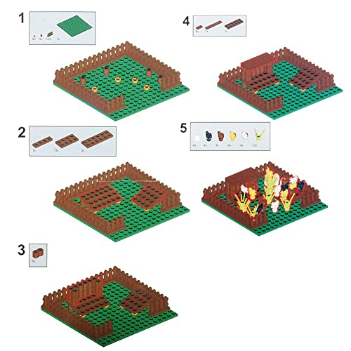 Foto 3 pulgar | Set De Bloques De Construcción Baenrcy Farm Field Con Gallinero - Venta Internacional.