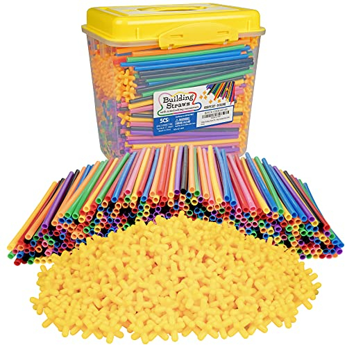Juego De Juguetes De Construcción, Pajitas Y Conectores Para Construcción, 1000 Piezas - Venta Internacional.