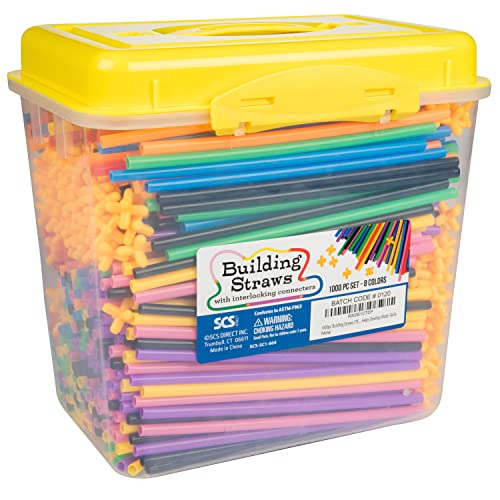 Foto 4 pulgar | Juego De Juguetes De Construcción, Pajitas Y Conectores Para Construcción, 1000 Piezas - Venta Internacional.
