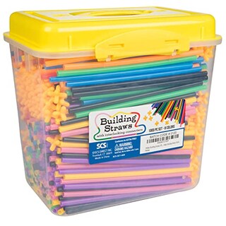 Foto 3 | Juego De Juguetes De Construcción, Pajitas Y Conectores Para Construcción, 1000 Piezas - Venta Internacional.