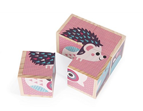 Set De Rompecabezas De Bloques De Madera Janod Baby Forest 12m+ - Venta Internacional.