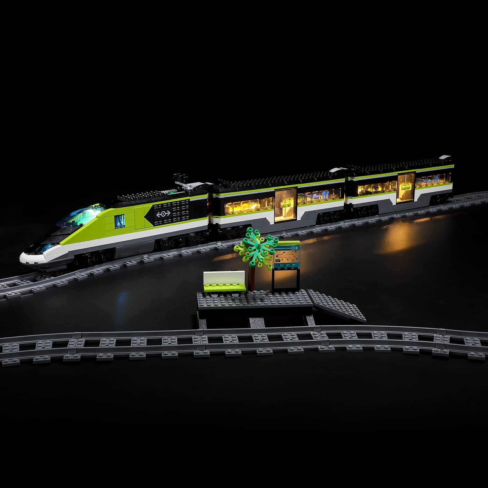 Kit De Iluminación Briksmax Para El Tren Exprés De Pasajeros Lego-60337 - Venta Internacional.