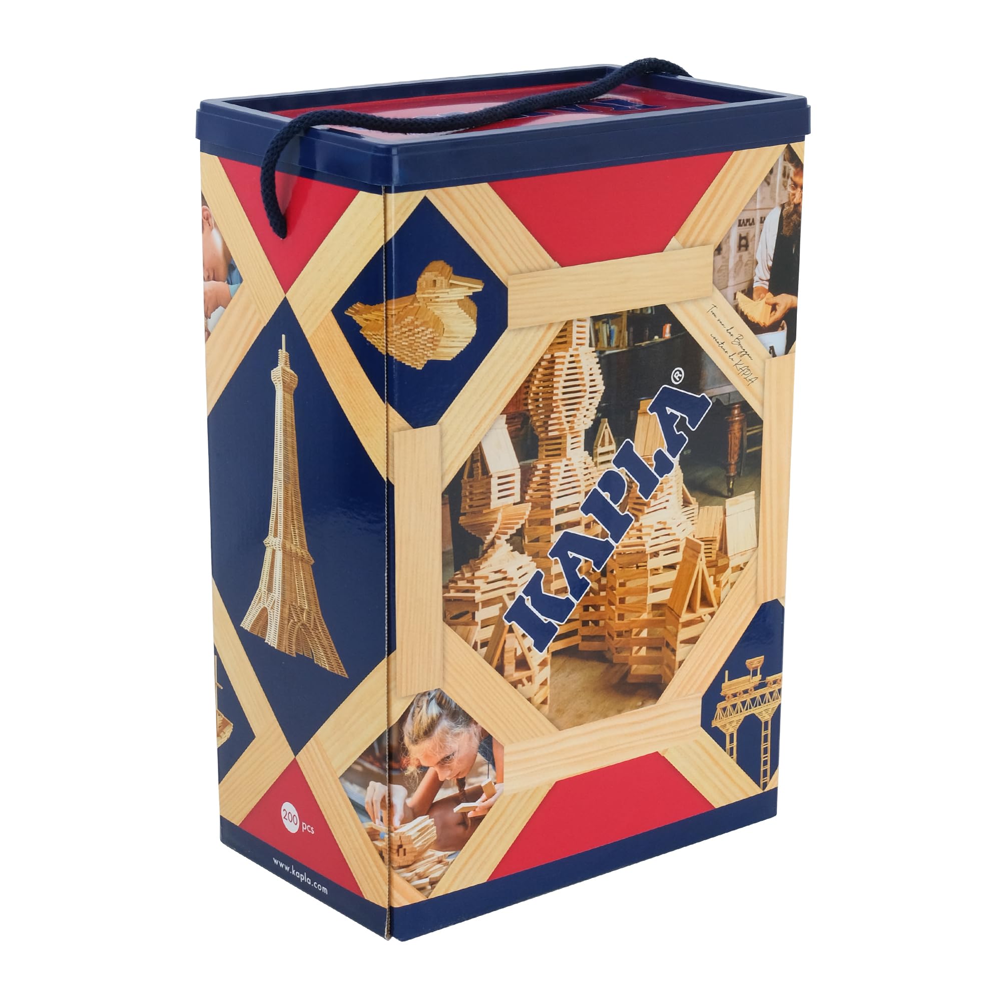Kit De Construcción Kapla 200 De Ladrillos De Madera - Venta Internacional.