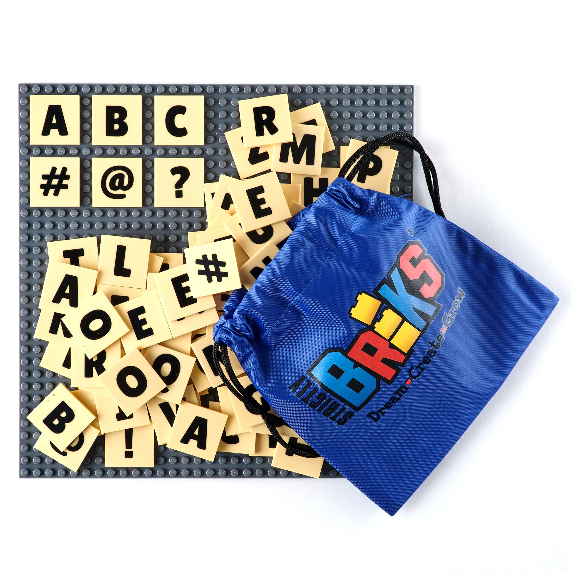Foto 2 pulgar | Strictly Briks Alphabriks Con Placa Base Gris De 10 X 10 Pul - Venta Internacional.