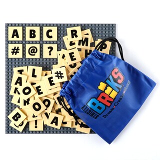 Foto 1 | Strictly Briks Alphabriks Con Placa Base Gris De 10 X 10 Pul - Venta Internacional.