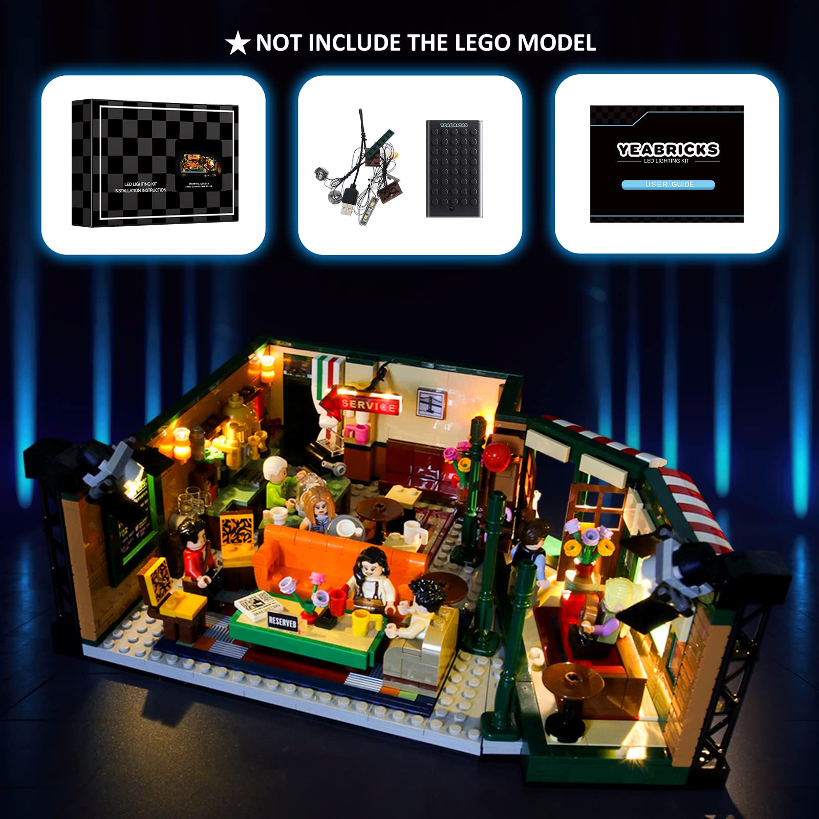 Foto 6 pulgar | Kit De Luces Led Para Lego 21319 Ideas Friends Central Perk - Venta Internacional.