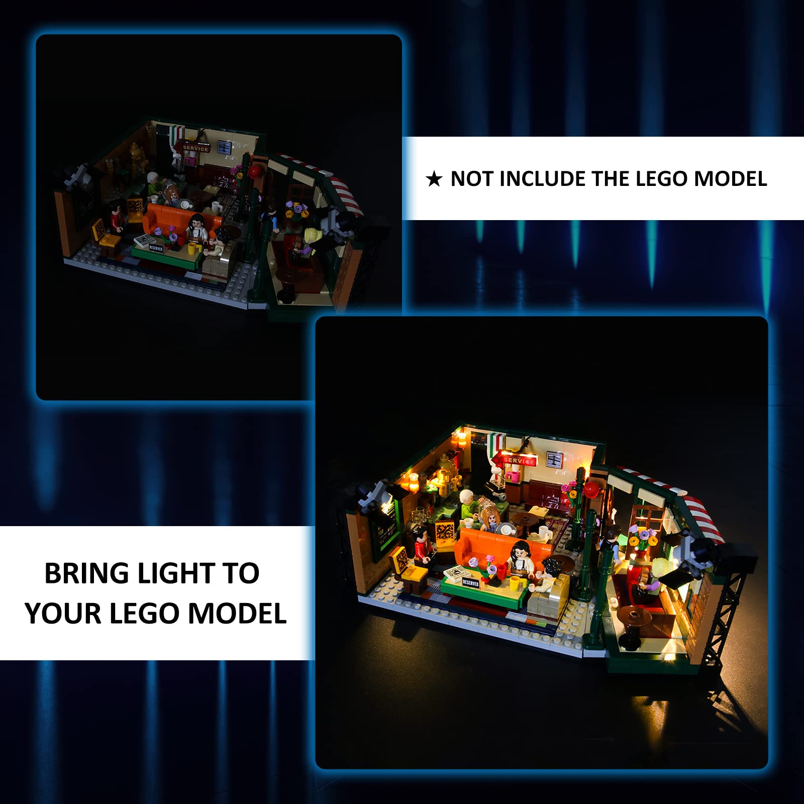 Foto 7 pulgar | Kit De Luces Led Para Lego 21319 Ideas Friends Central Perk - Venta Internacional.