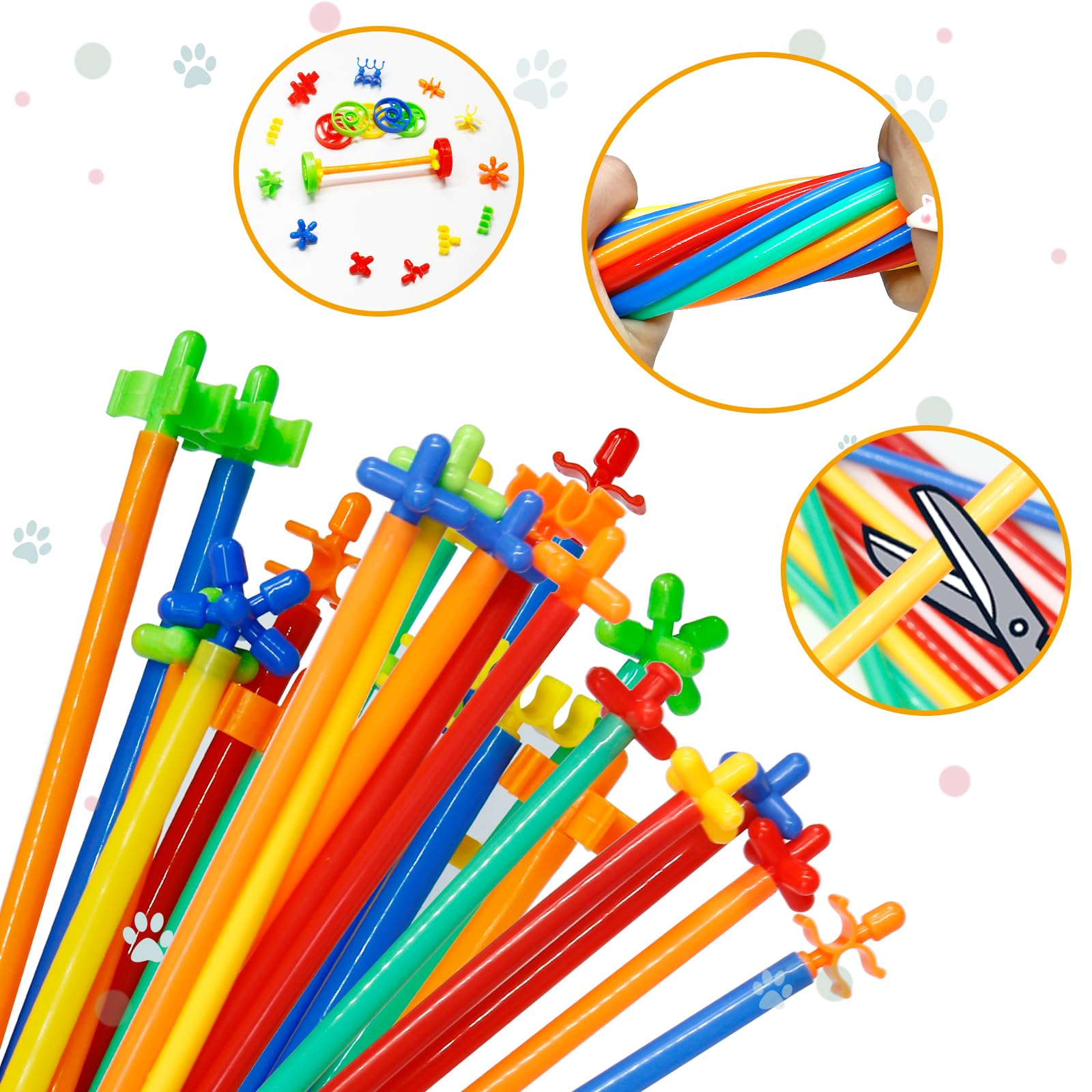 Foto 3 pulgar | Juguetes De Construcción Straw Stem Ggiibro, 450 Unidades, Para Niños De 3 A 7 Años - Venta Internacional.