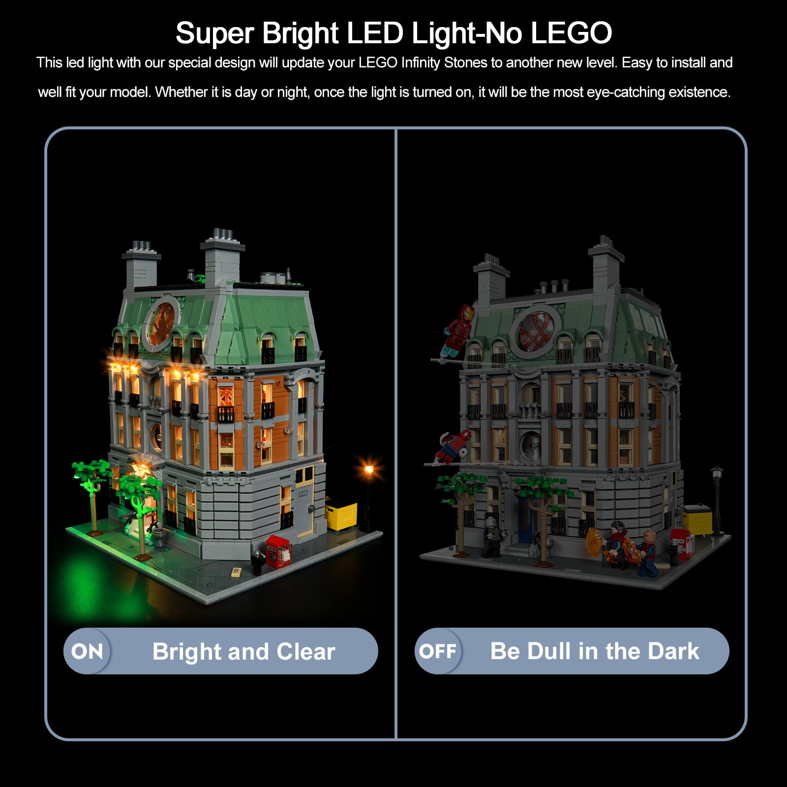 Foto 4 pulgar | Luz Led Para Lego Sanctum Sanctorum 76218 Modula De Brickbl - Venta Internacional.