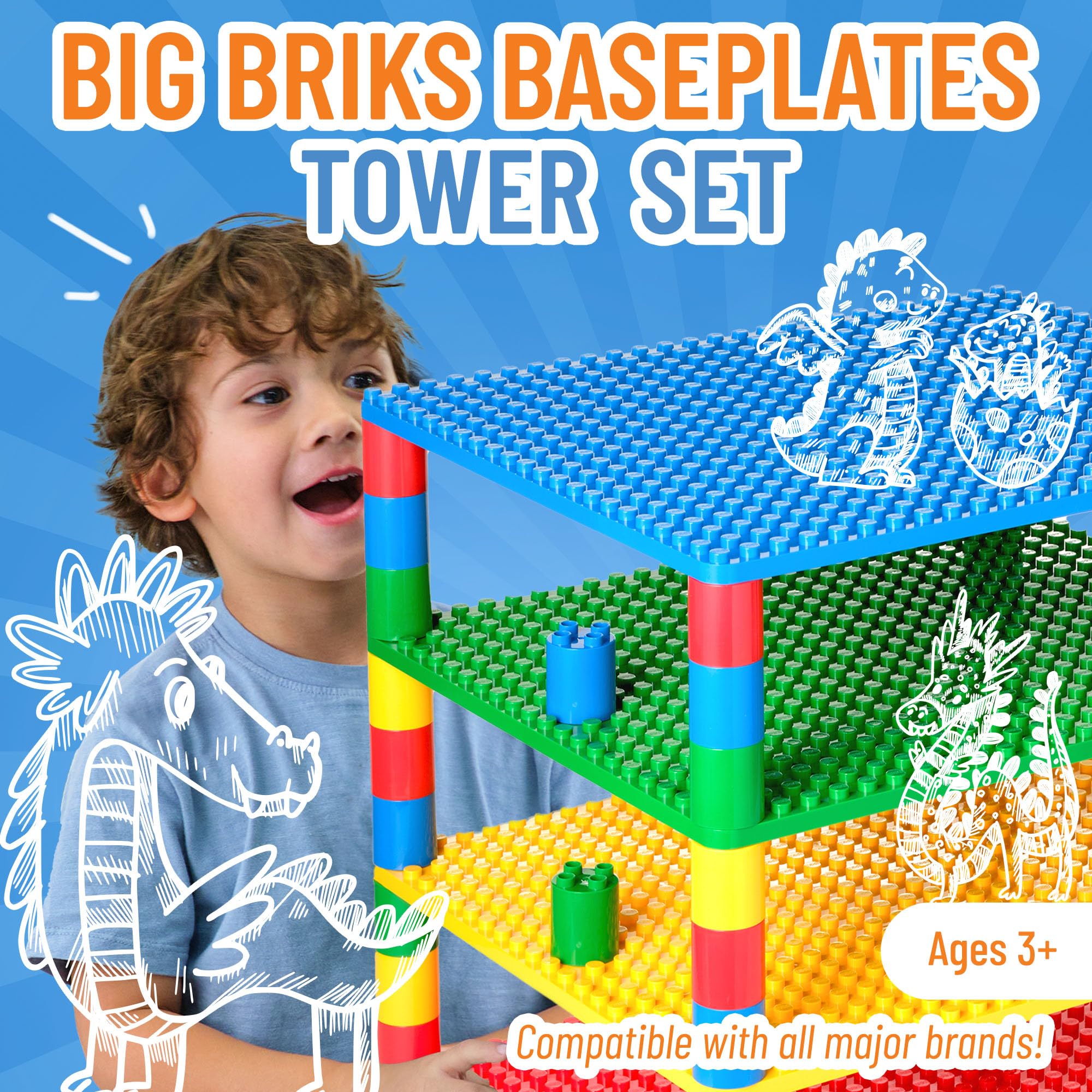 Foto 2 | Placas Base De Construcción Strictly Briks Large Classic Con 48 Unidades - Venta Internacional.