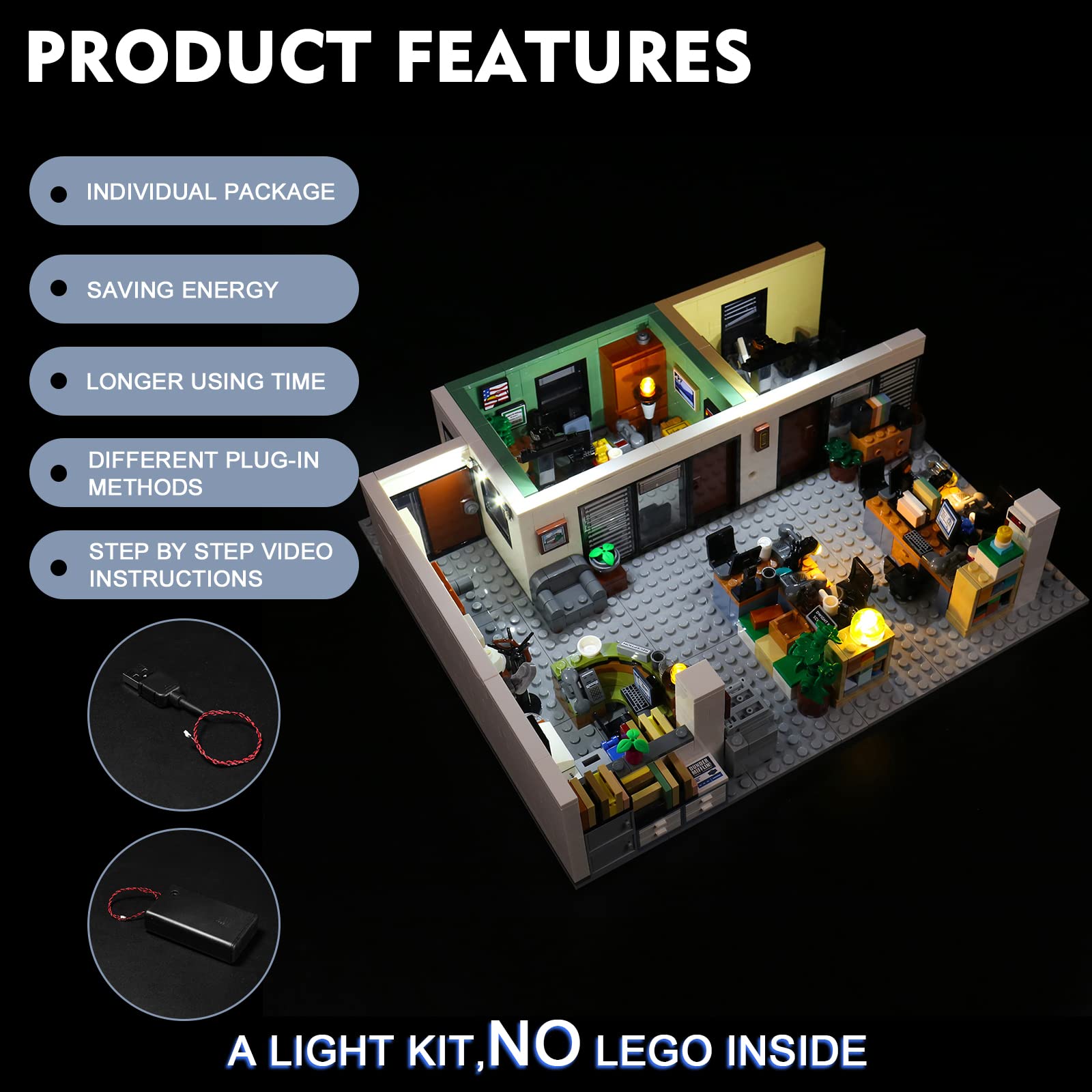 Foto 4 pulgar | Kit De Luces Led Para Lego The Office Building Set 21336 - Venta Internacional.