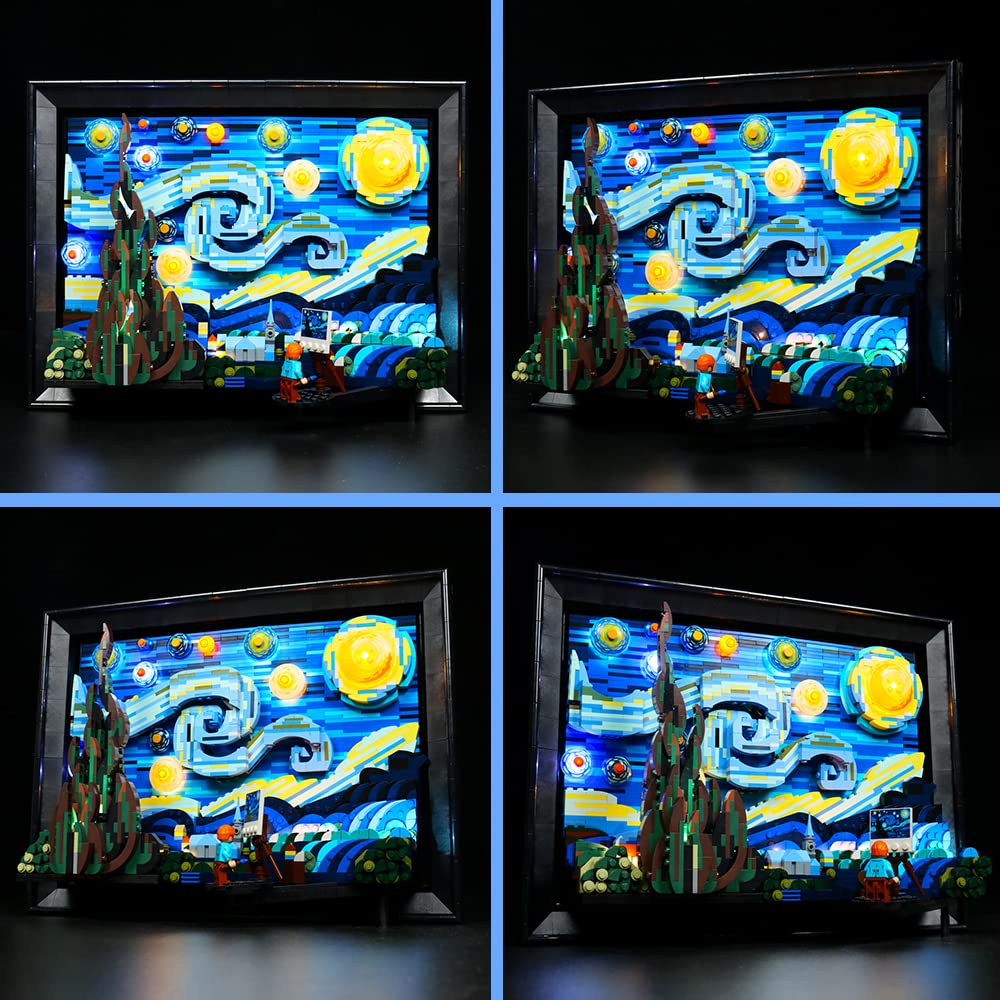 Foto 7 pulgar | Set De Luces Led Vonado Para Lego Vincent Van Gogh The Starry - Venta Internacional.