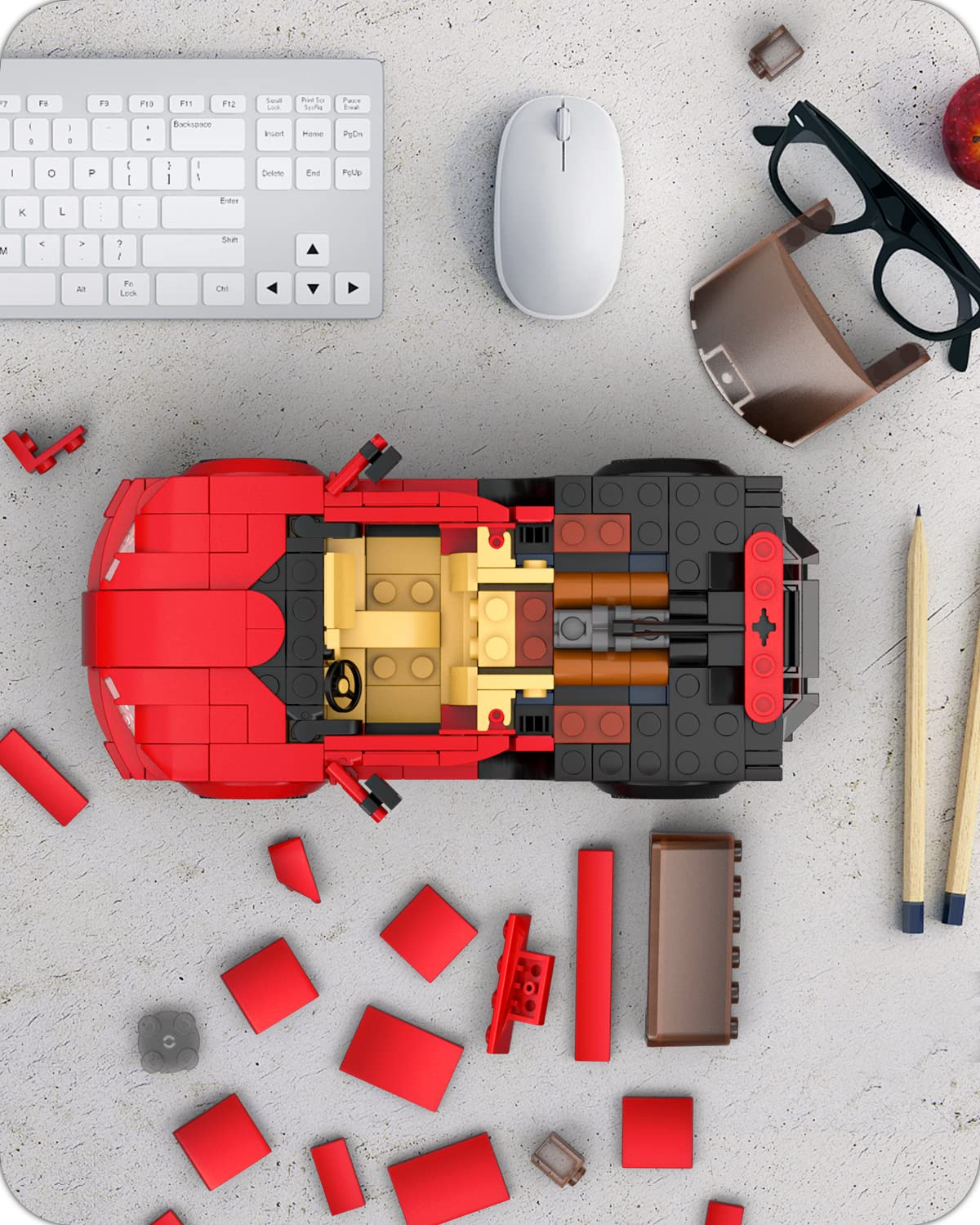 Foto 6 pulgar | Set De Construcción De Coches De Juguete Mold King Bugatti Veyron Con Tapa Acrílica - Venta Internacional.