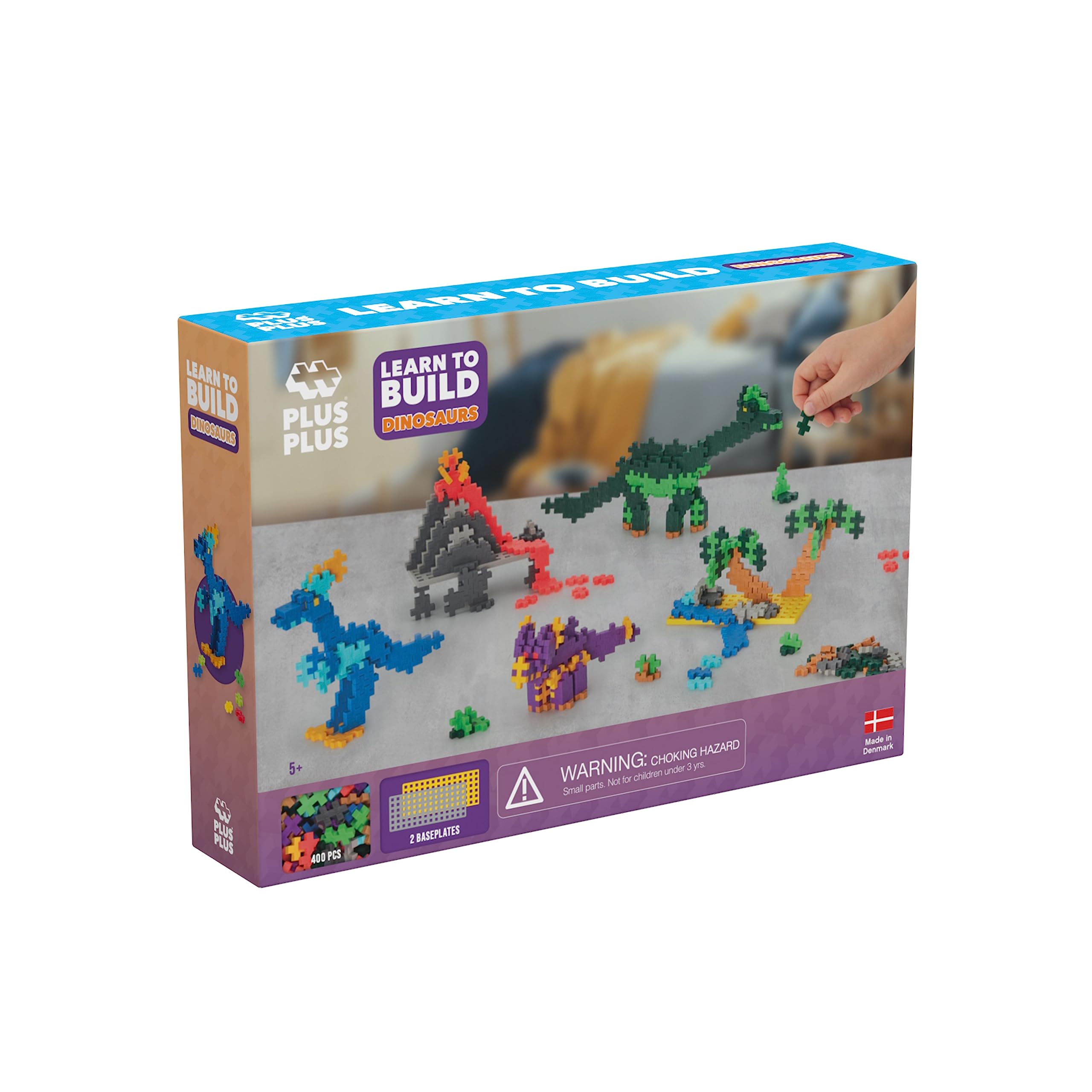 Foto 5 pulgar | Juguete De Construcción Plus Plus Learn To Build Dinosaurs 400 Piezas - Venta Internacional.